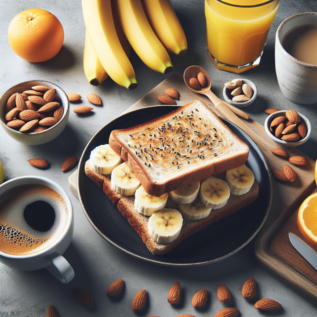 Ingredience potřebné pro Fitness snídaně s banánem: Banánový chlebíček - fitness snídaně bez výčitek