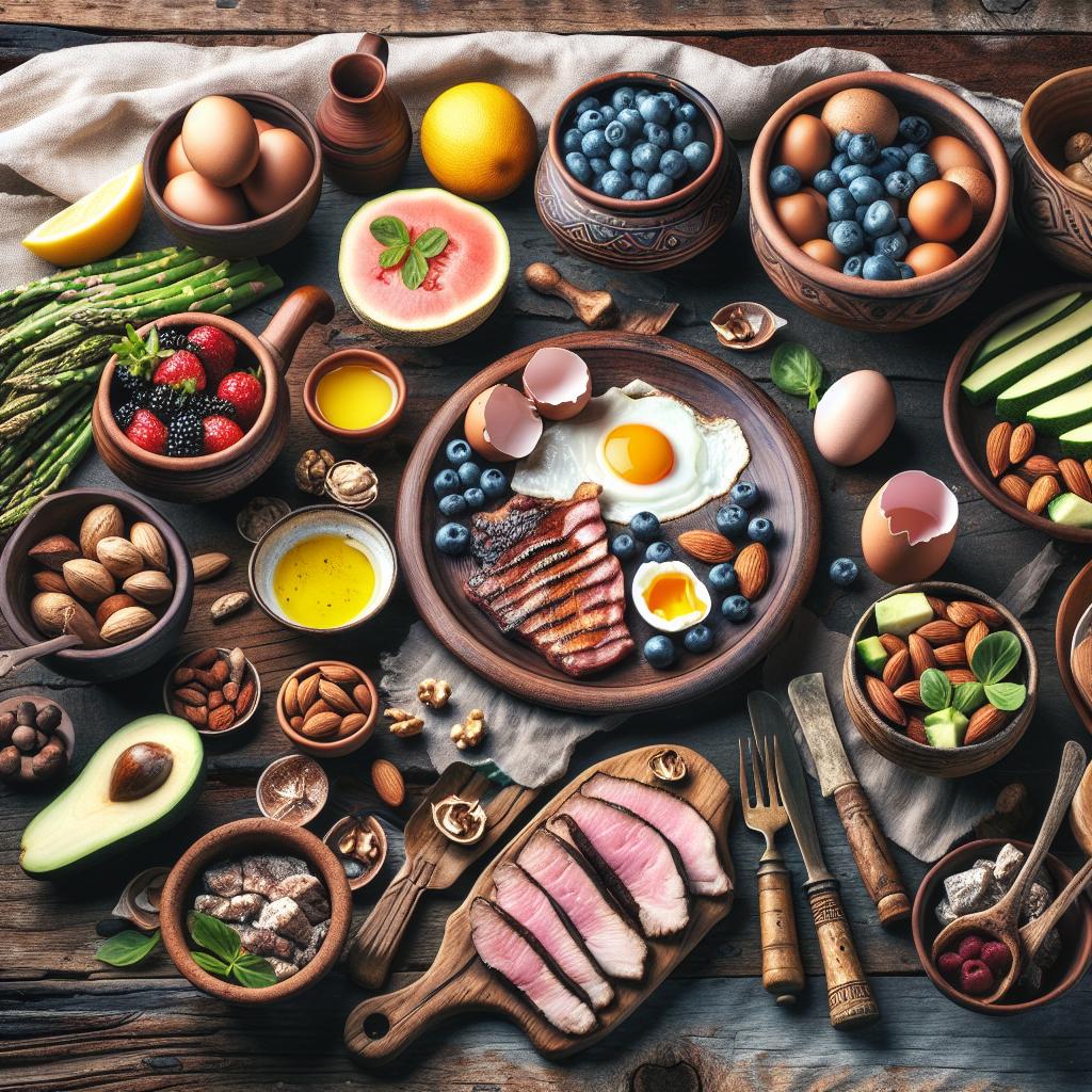 Ingredience potřebné pro Paleo snídaně: Jíme jako naši předkové