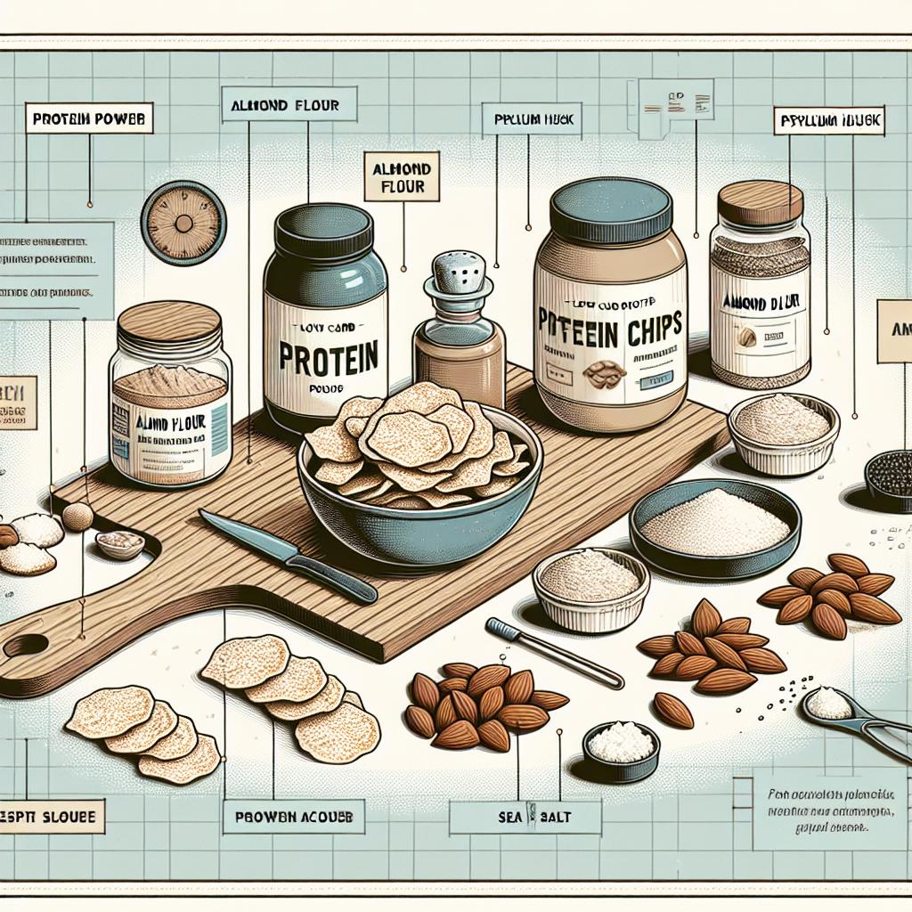 Protein chips low carb: Křupavá svačinka pro sportovce 2 Ingredience potřebné pro Proteinové chipsy low carb: Křupavá svačinka pro sportovce