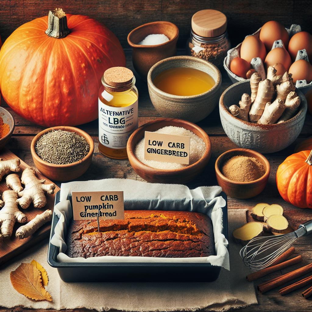 Ingredience potřebné k přípravě Dýňového perníku low carb: Voňavá pochoutka pro chladné dny