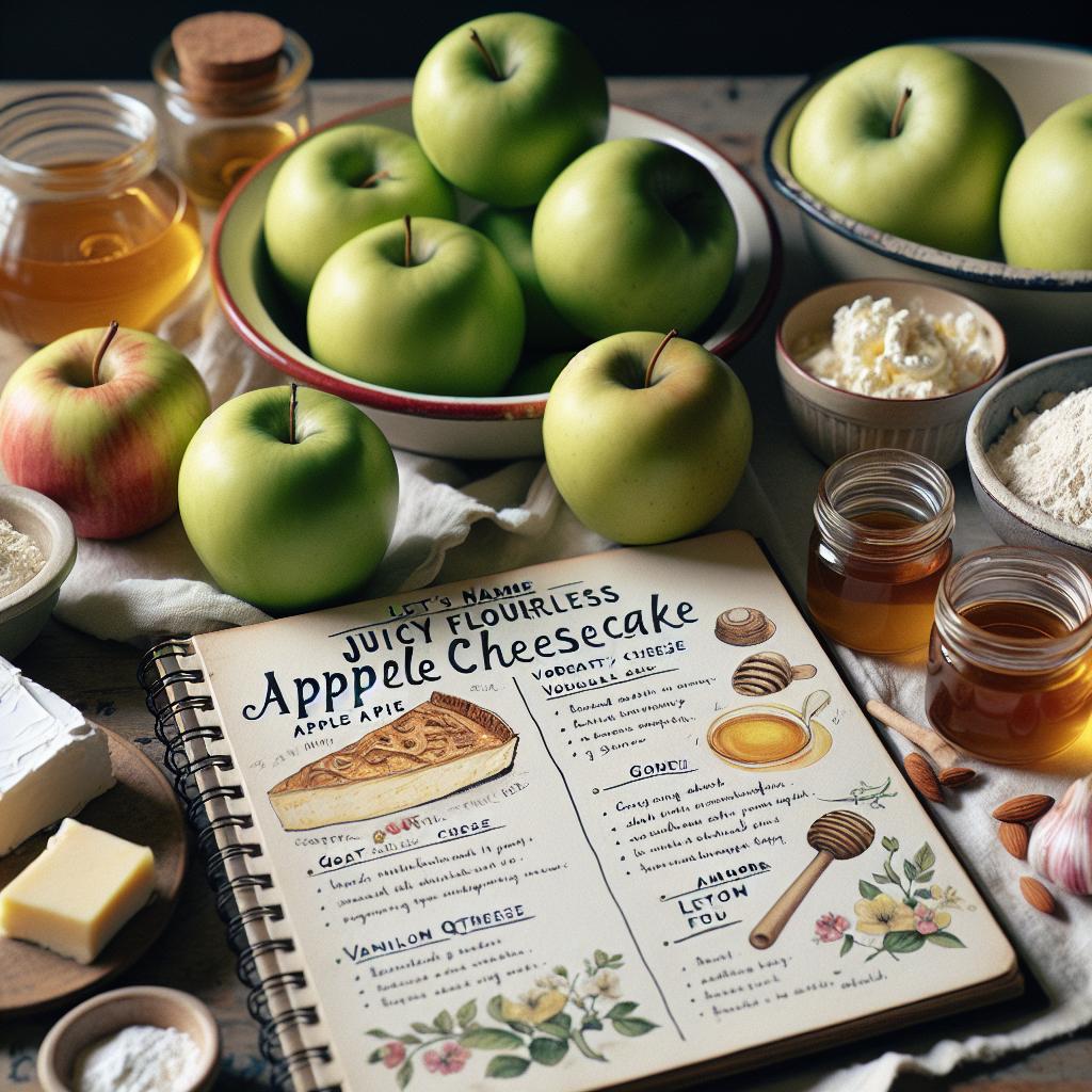 Ingredience potřebné k přípravě Zdravého jablečného koláče: Šťavnatého jablečno-tvarohového koláče bez mouky