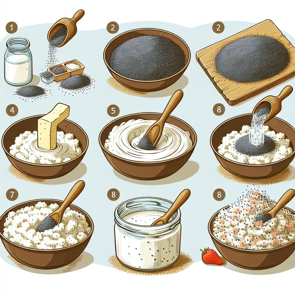 Krok⁣ za krokem příprava Zdravý makovec: Nadýchaný ⁢tvarohový makovec bez‍ mouky