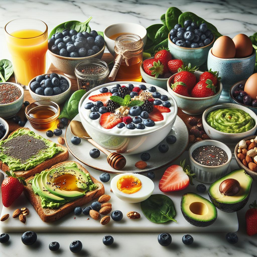 Suroviny potřebné pro Snídaně Fit Foodie: Gurmánské zážitky pro sportovce