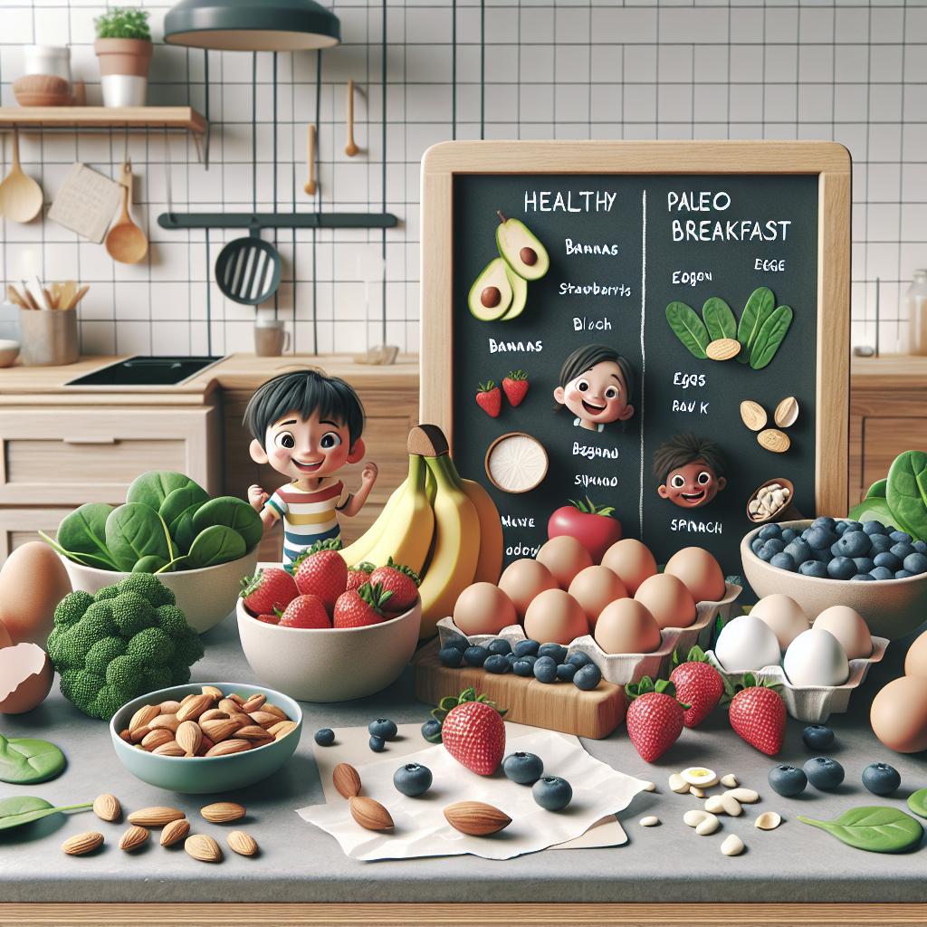 Suroviny potřebné pro Paleo snídaně pro děti: Zdravé dobroty, které si zamilují