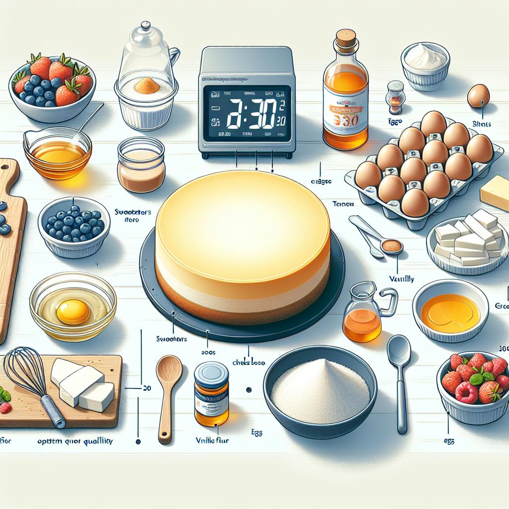 Ingredience potřebné pro Zdravy tvarohový koláč: Krémový tvarohový koláč bez mouky za 30 minut