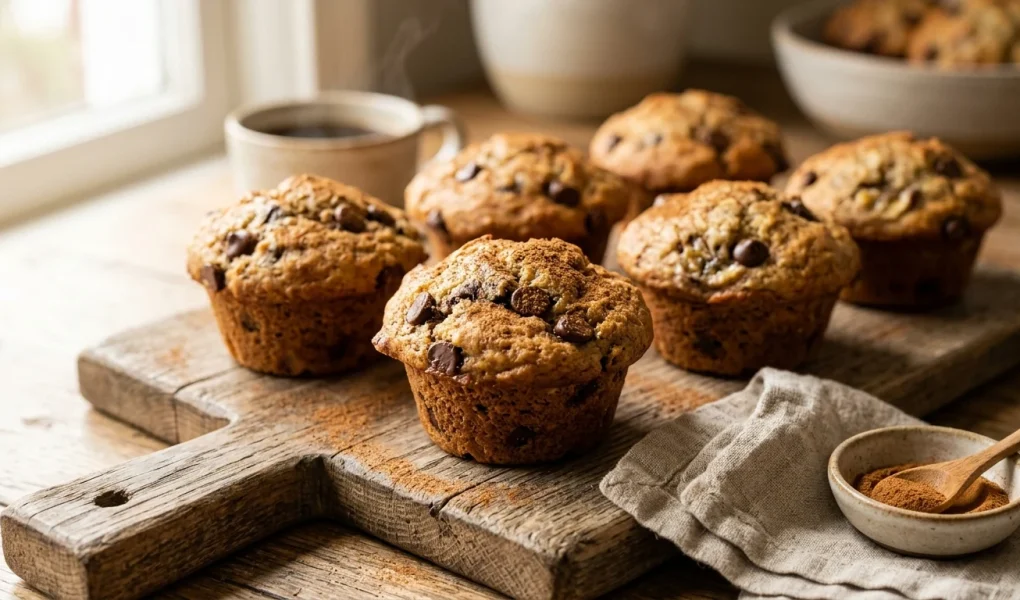 Vláčné banánové muffiny: Jednoduchý hrnkový recept bez cukru 1 Vláčné banánové muffiny bez přidaného cukru